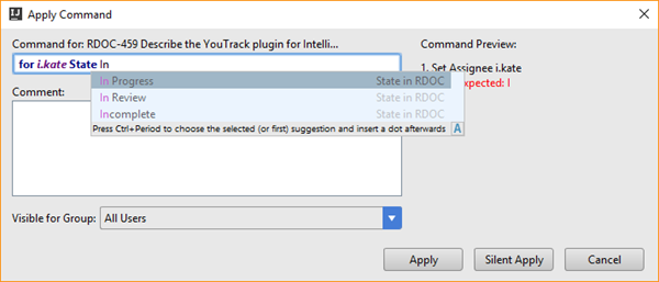 youtrackIntegrationCommandWindow thumbnail