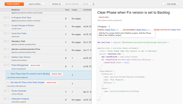 attach workflows requires setup