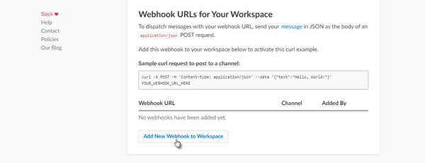 add new webhook