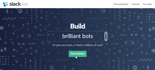 slack integration start building