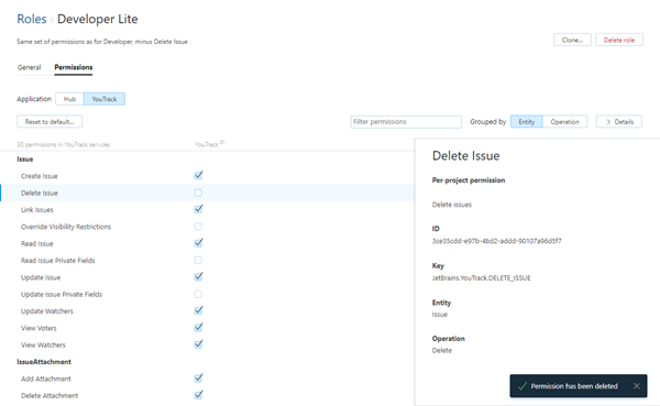 Clone issue update permissions Clone issue update permissions