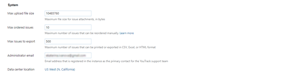 global settings system InCloud global settings system InCloud