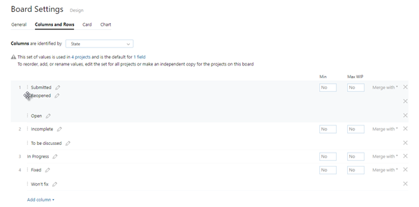 Merged columns reorder values Merged columns reorder values
