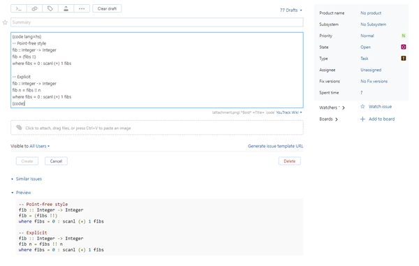 Wiki markup haskell Wiki markup haskell