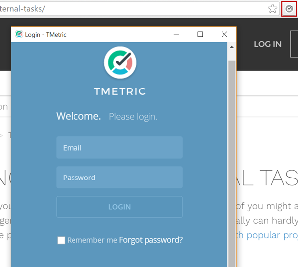 T metric chrome extension