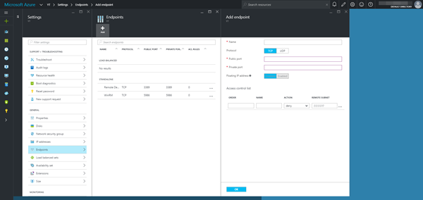 Azure mv endpoints