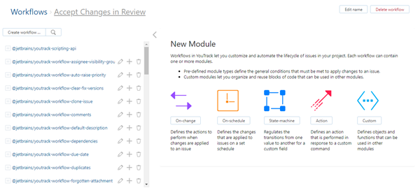 Create workflow new module