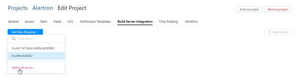 add build server in project