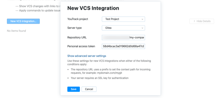 New VCS Integration Dialog