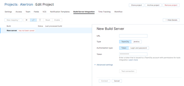 add TeamCity server add TeamCity server