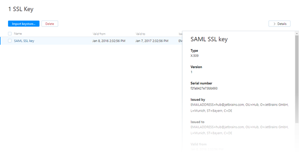 SSL keystore SSL keystore