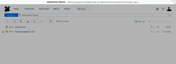 sample banner with a message that alerts users about a scheduled import job sample banner with a message that alerts users about a scheduled import job