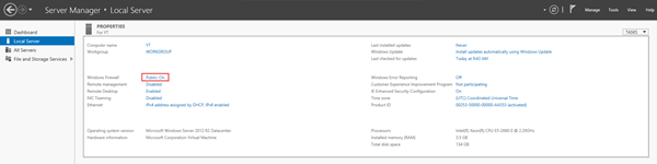 Azure local server