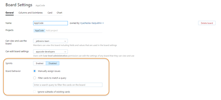 Wip limit general settings