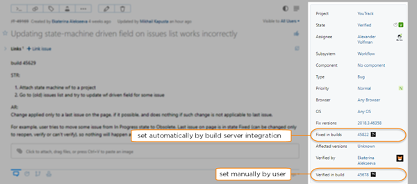 set values for build fields set values for build fields