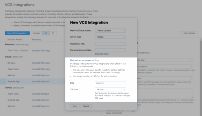 advanced server settings advanced server settings