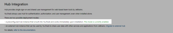 Hub integration InCloud Hub integration InCloud