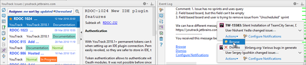Ide integration notifications Ide integration notifications