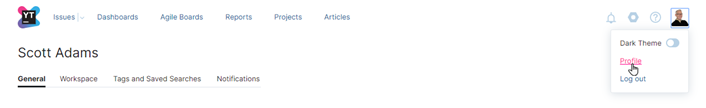 open YouTrack profile page open YouTrack profile page