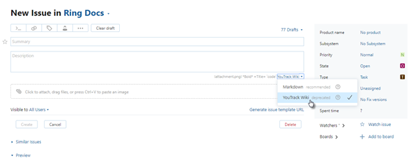 Wiki formatting description Wiki formatting description