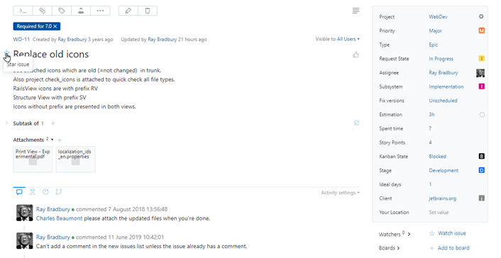 Star single issue view Star single issue view