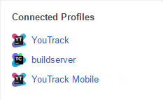 User profile connected profiles