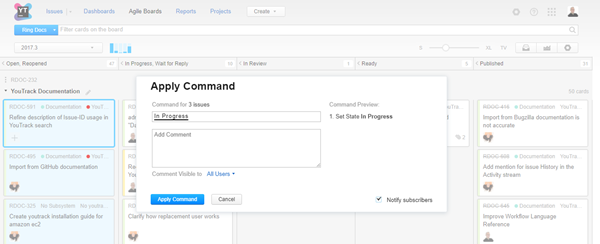 Board multiple edit command