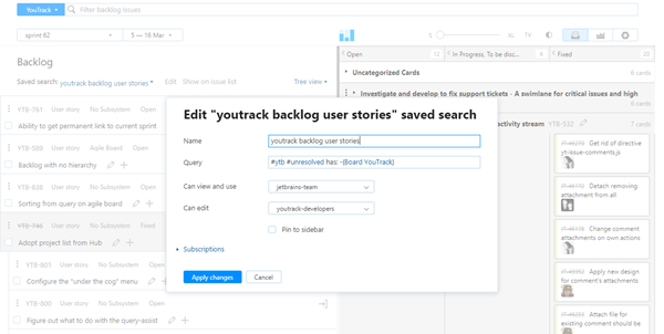 Scrum backlog query