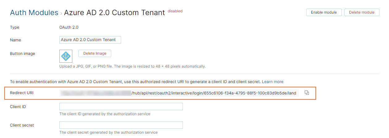 Azure auth custom tenant redirect uri Azure auth custom tenant redirect uri