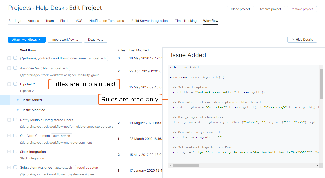 Legacy workflow in a project. Legacy workflow in a project.