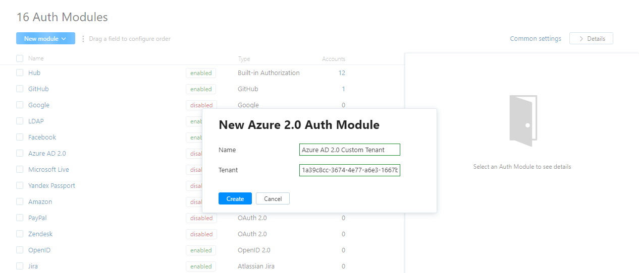 New azure auth custom tenant New azure auth custom tenant