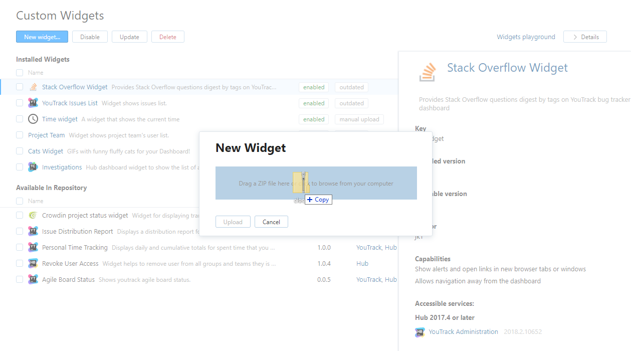 New custom widget New custom widget