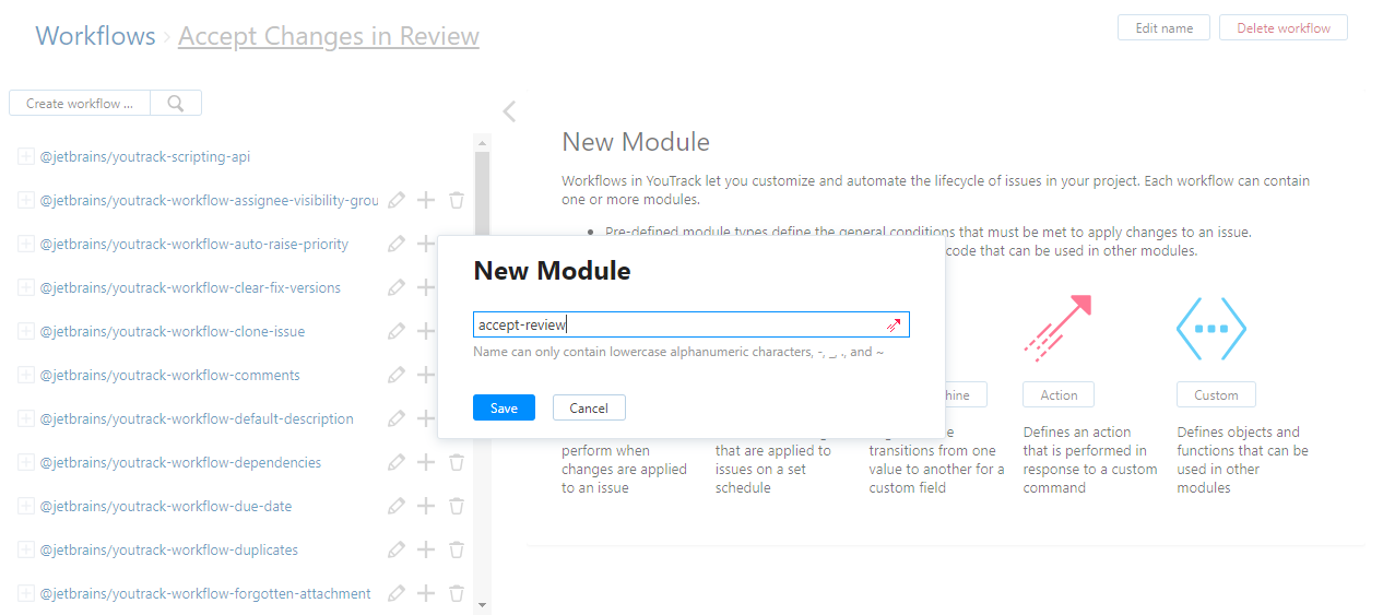 New module New module