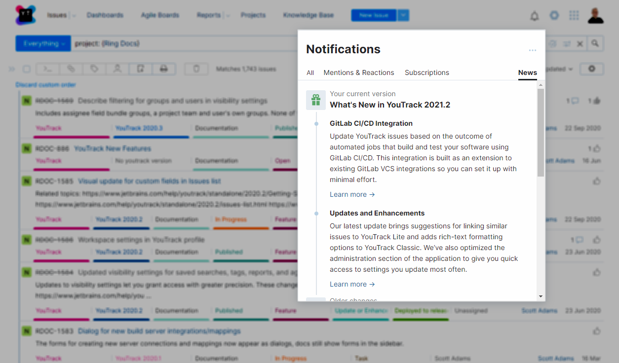 The list of updates in the news feed. The list of updates in the news feed.