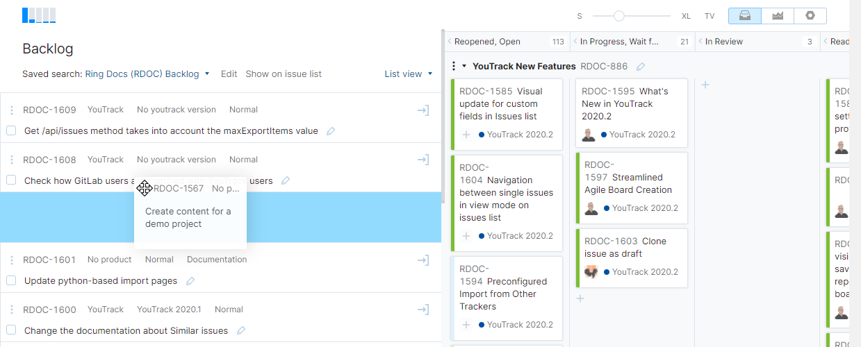 Prioritize backlog Prioritize backlog