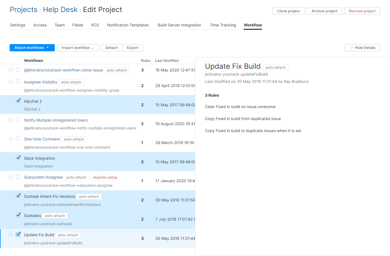 Select all legacy workflows in a project. Select all legacy workflows in a project.