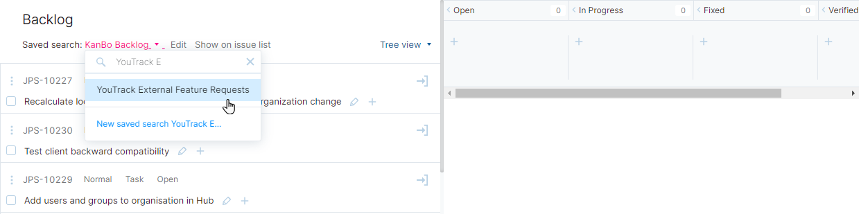 Select saved search Select saved search