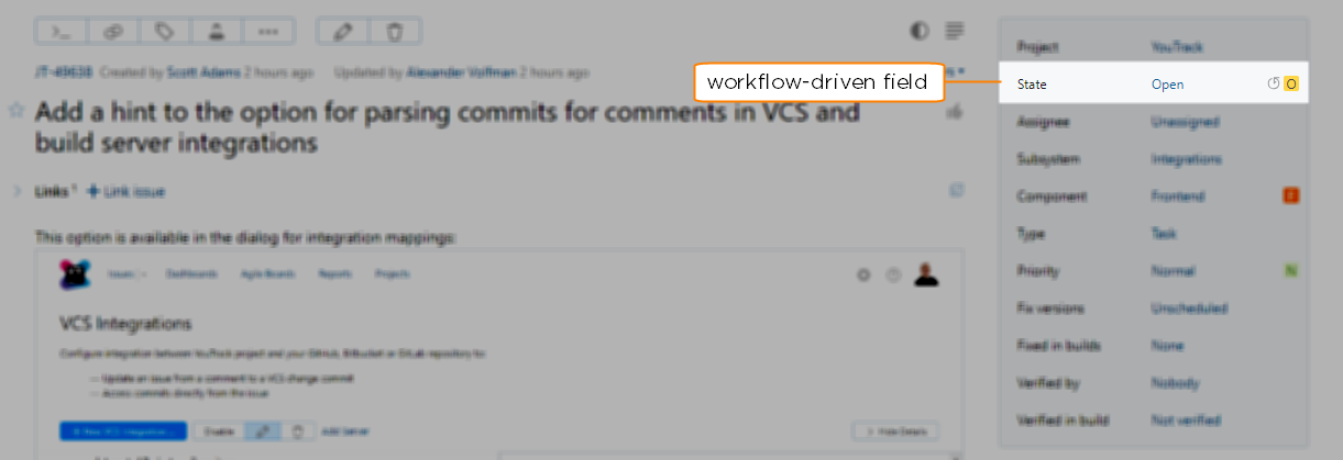 workflow-driven field