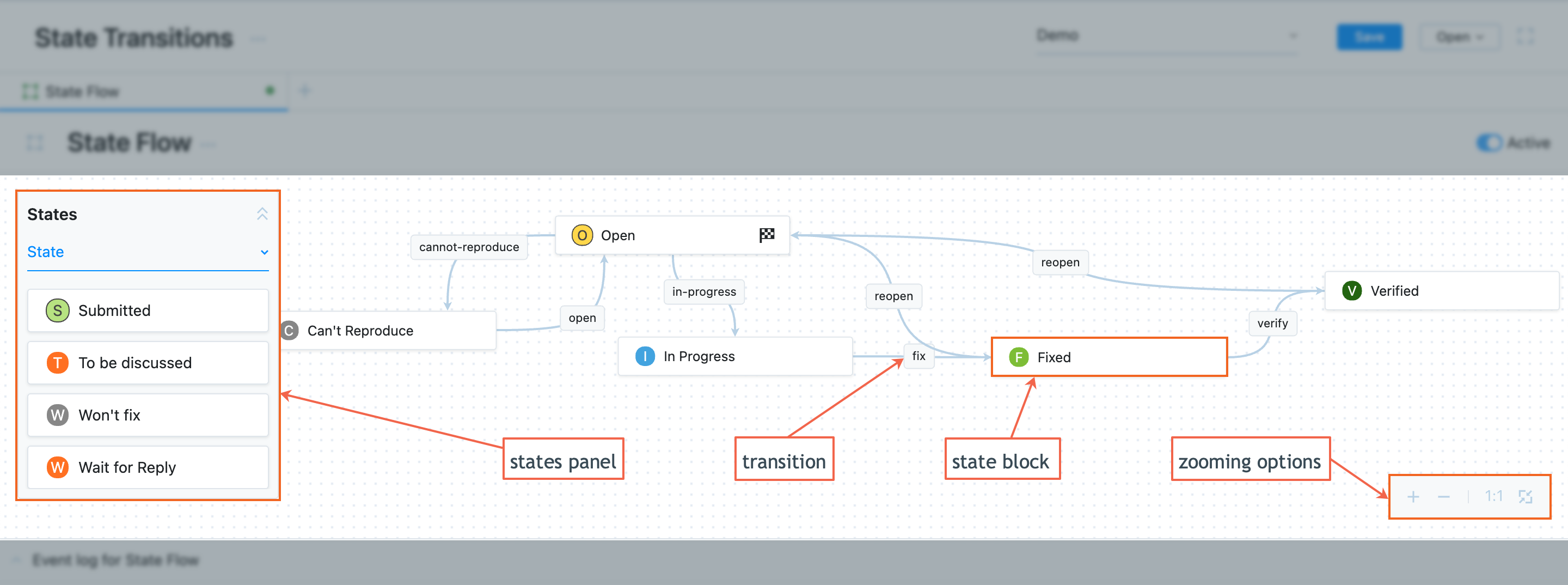 youtrack workflow editor