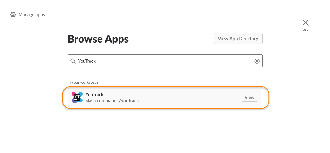 Youtrack app browse apps