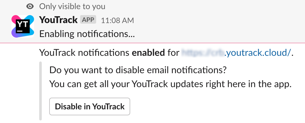 Youtrack app enable notifications