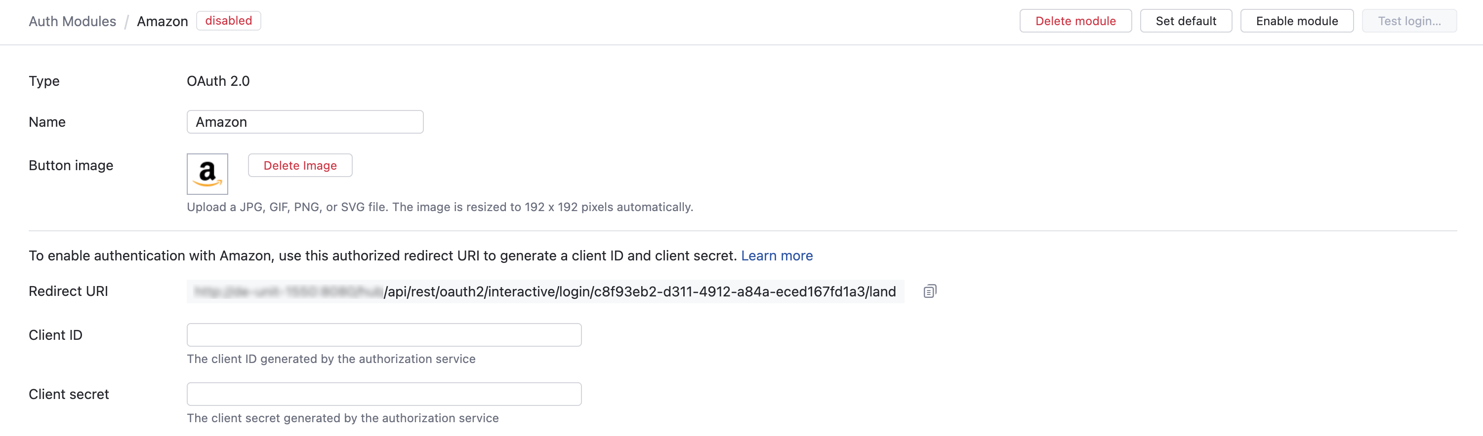 Amazon auth module Amazon auth module