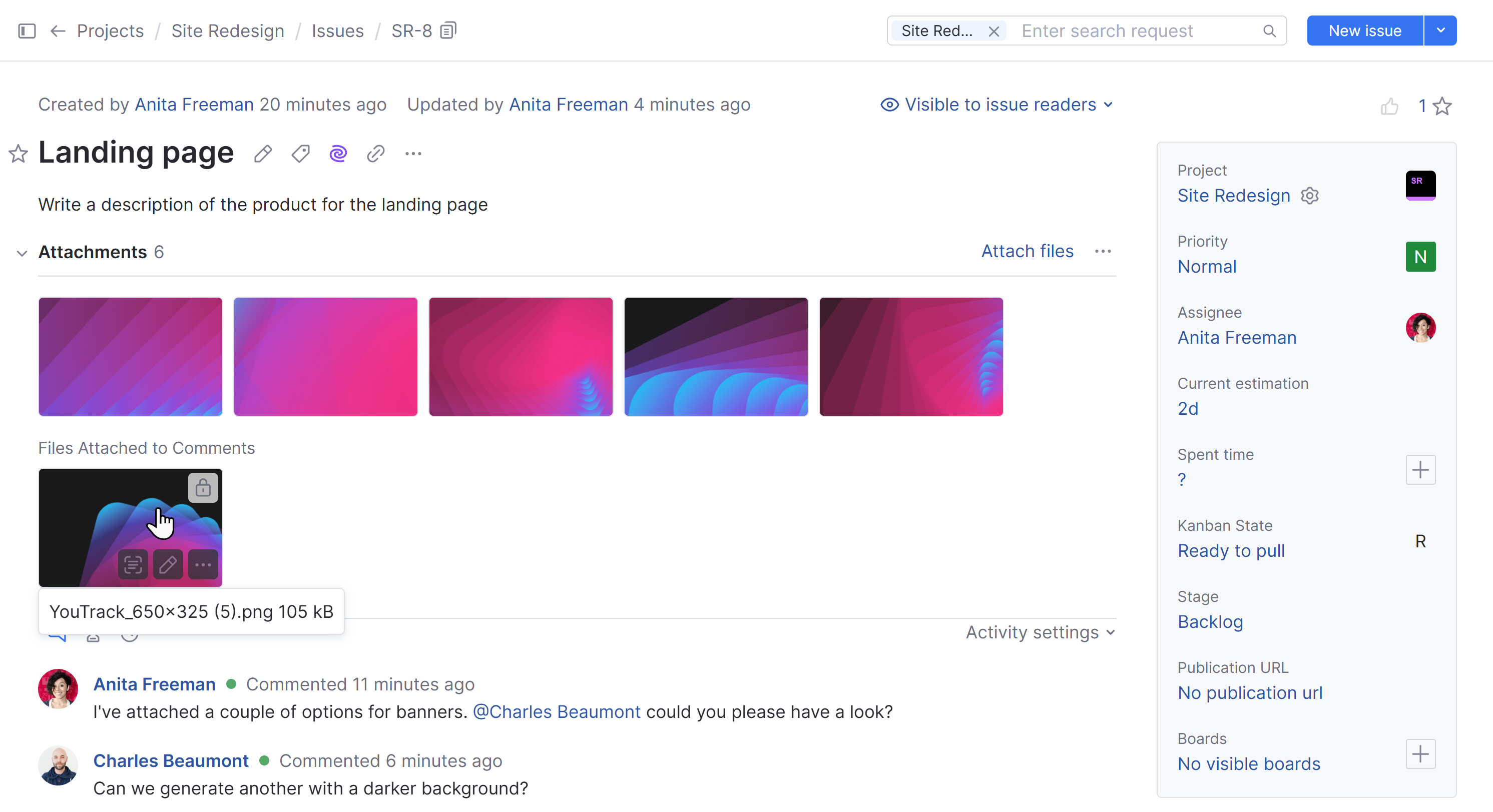 Attachment options comments Attachment options comments