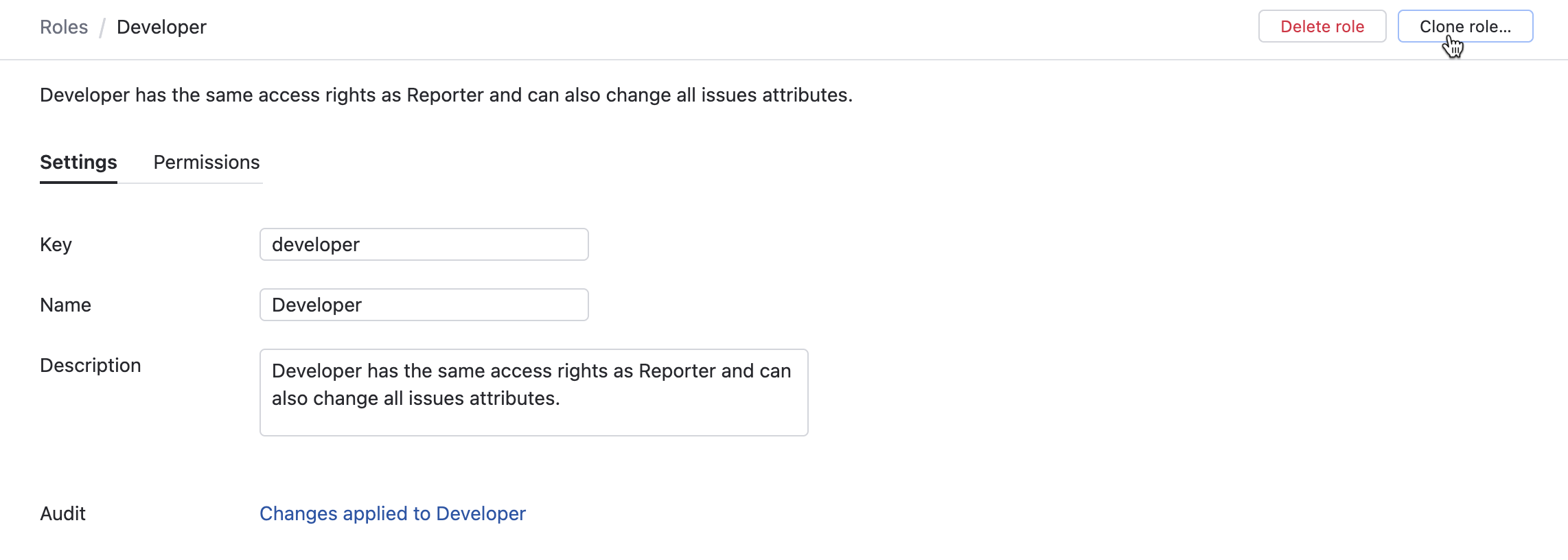 Clone role Clone role