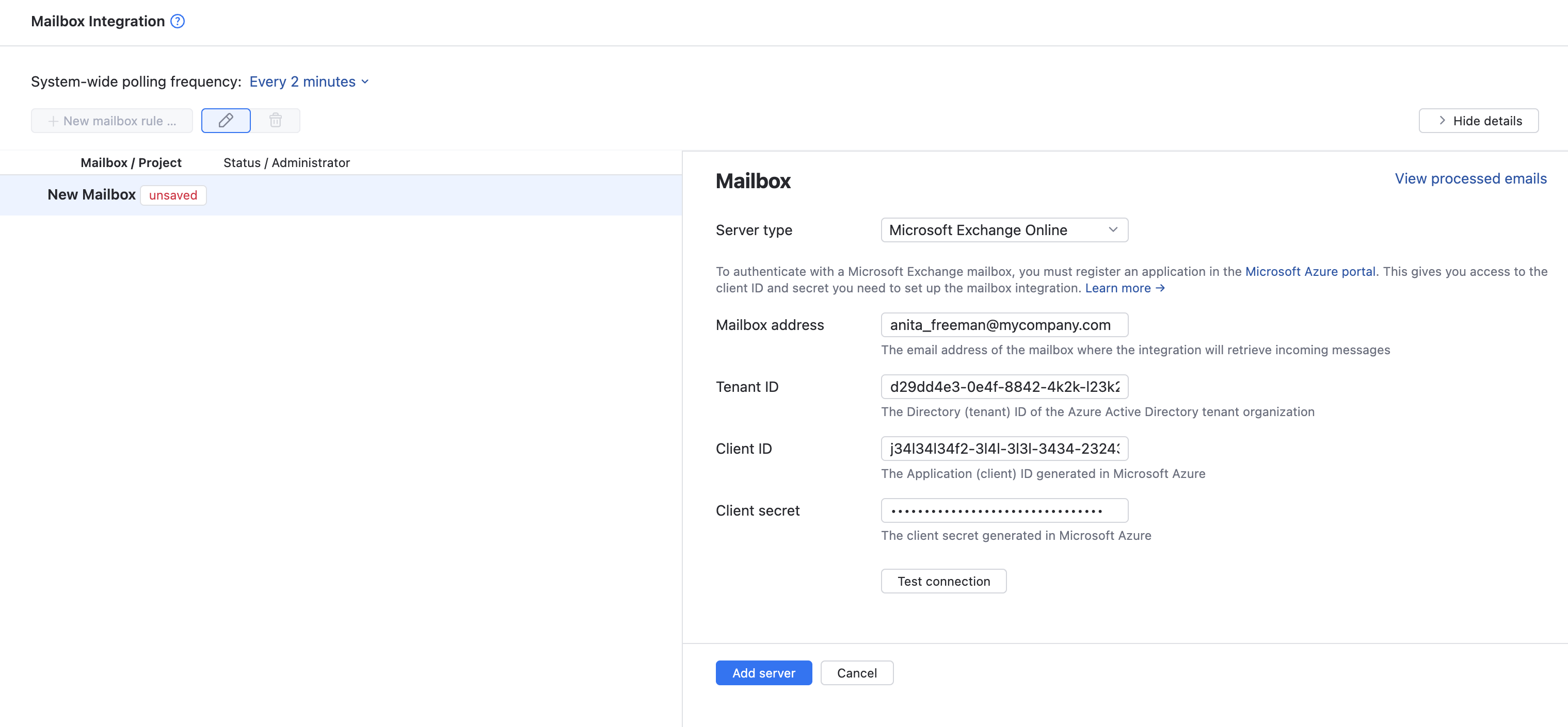 connect to a mail server connect to a mail server