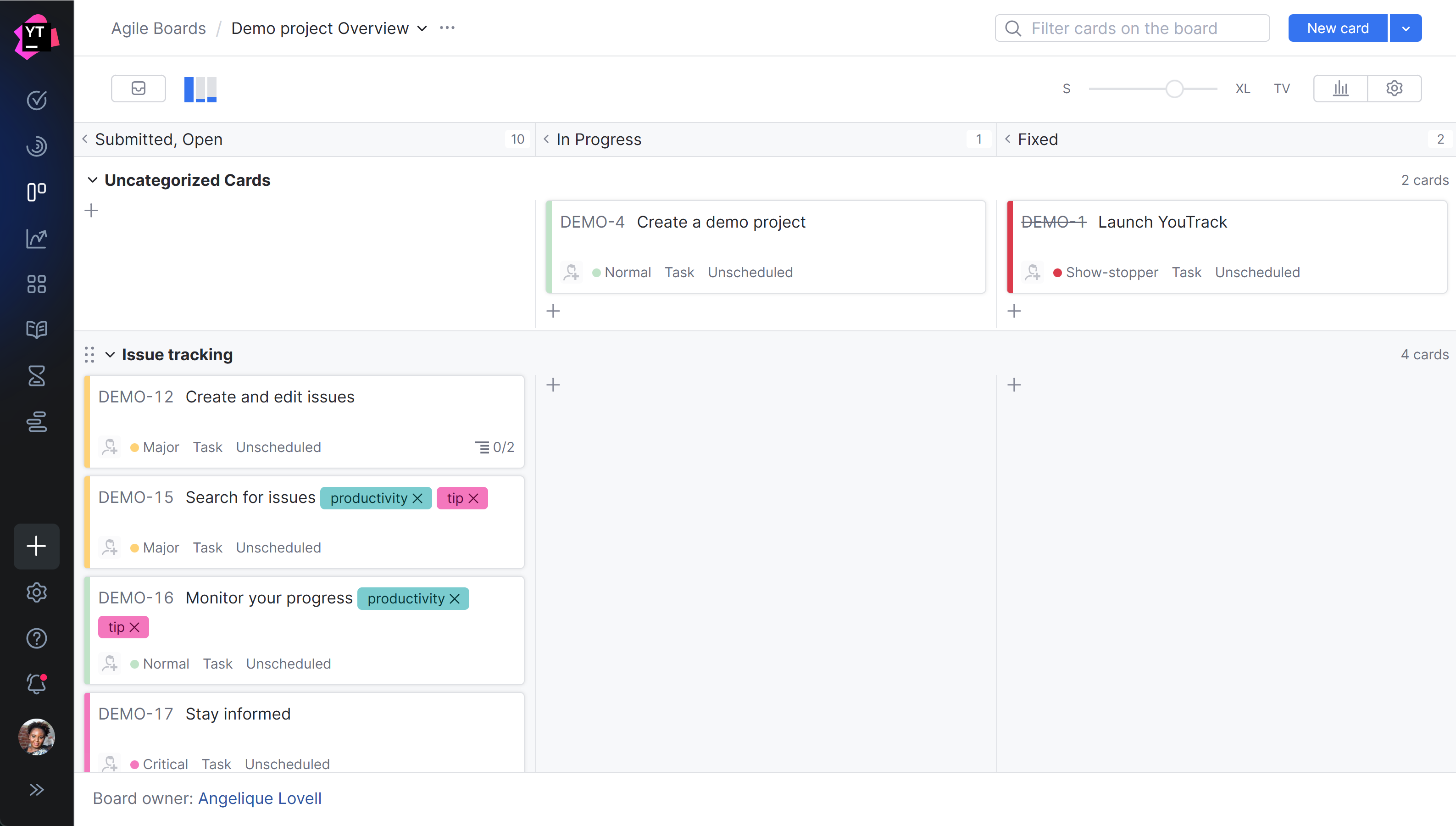 Kanban board with swimlanes by subsystem. Kanban board with swimlanes by subsystem.