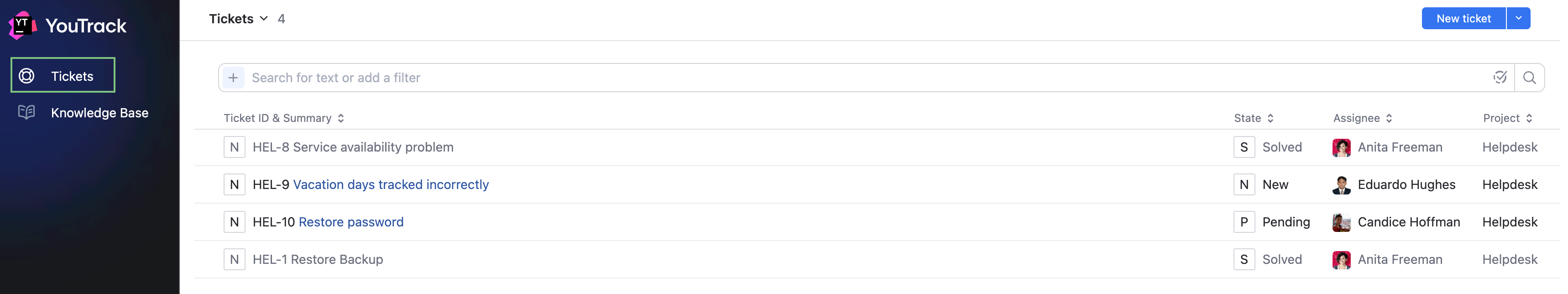 The Tickets link The Tickets link