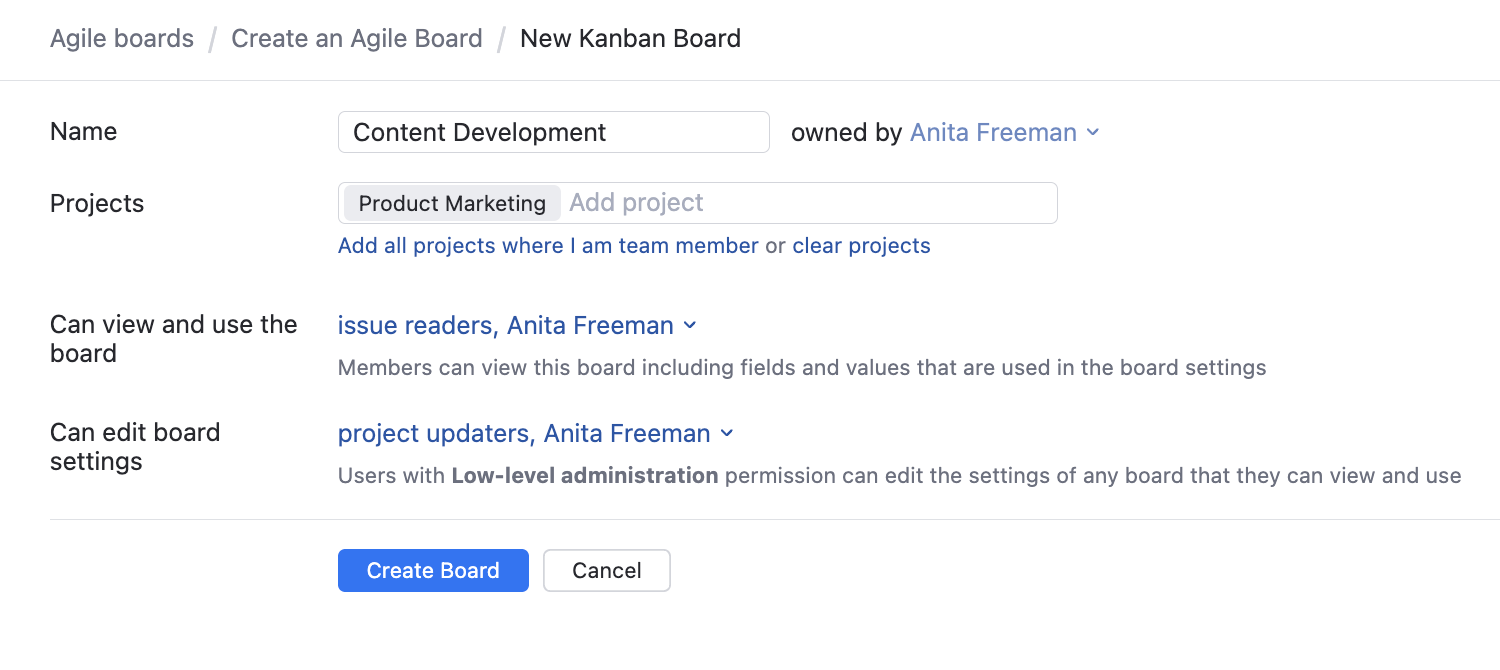 Kanban tutorial board config Kanban tutorial board config