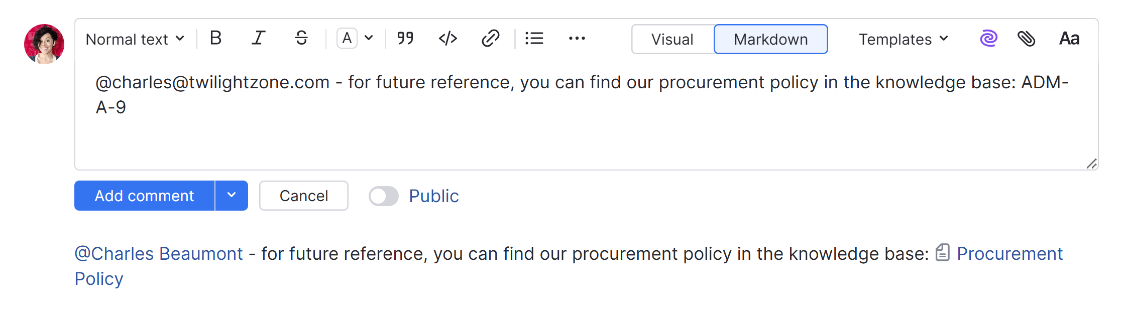 Link to an article in the knowledge base with tooltip. Link to an article in the knowledge base with tooltip.