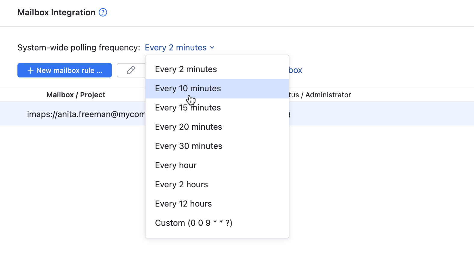 Fetching interval Fetching interval